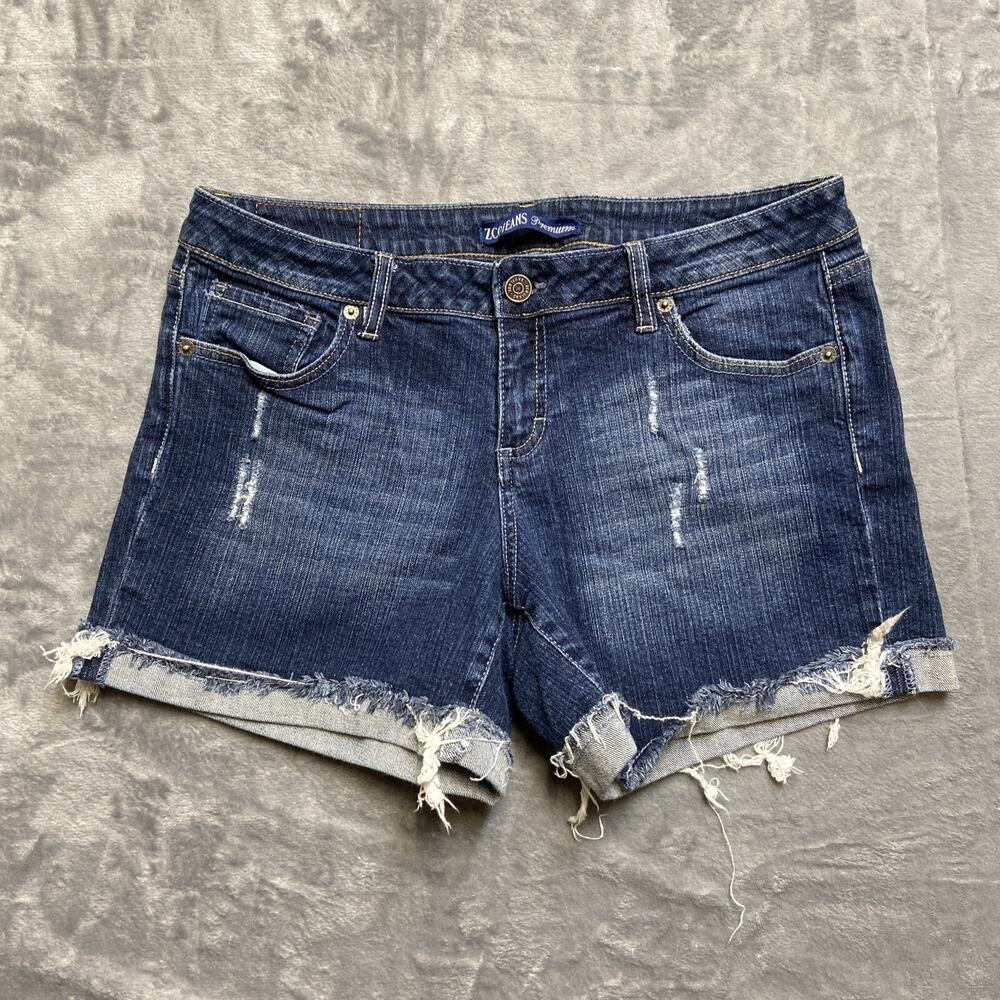 ZCO Premium Cuffed Denim Shorts Women’s Size 13 Blue Denim